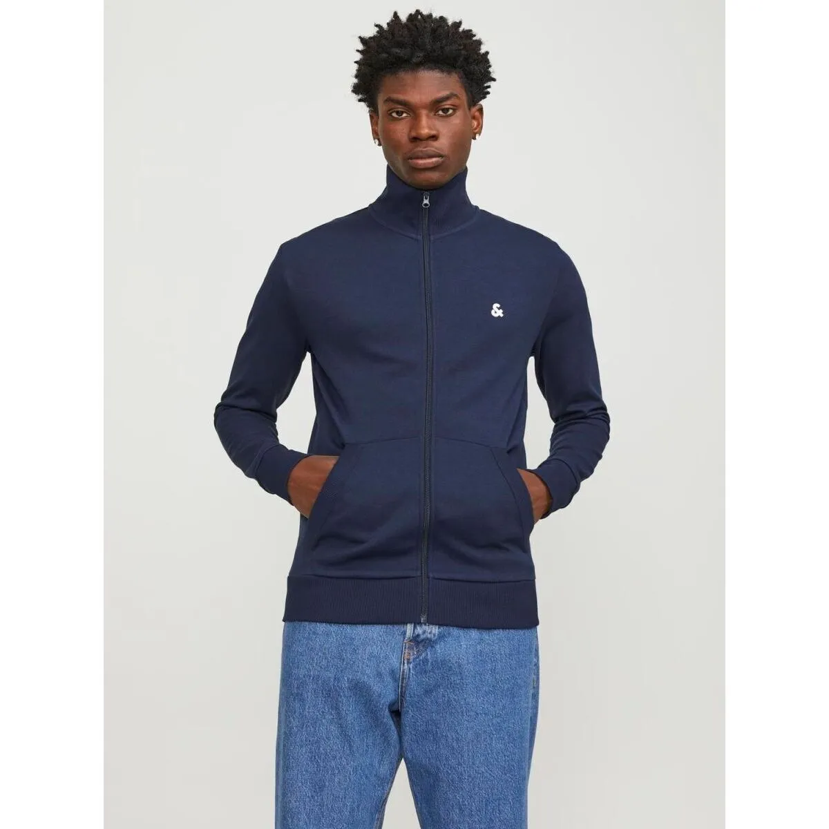 12250737 PAULOS SWEAT ZIP-NAVY BLAZER