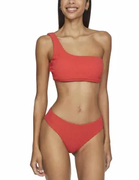 Braga bikini Vila Mikayla rojo efecto arrugado para mujer