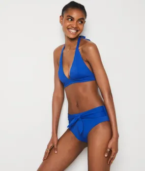 Braguita bikini baja de cintura con lazada ESSENTIELS BLEU ROYAL - ETAM