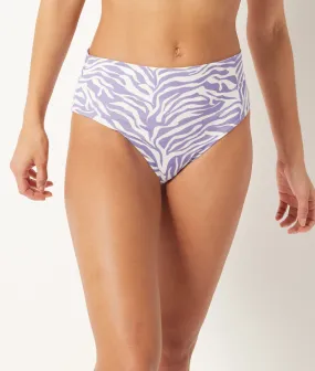 Braguita bikini multiposición PAMPAS IMP FD MAUVE. - ETAM