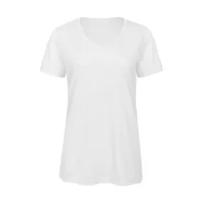 Camiseta  B&C TW058 V Triblend para mujer