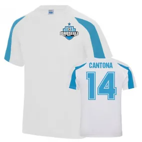 Camiseta de entrenamiento deportivo Eric Cantona (blanca)