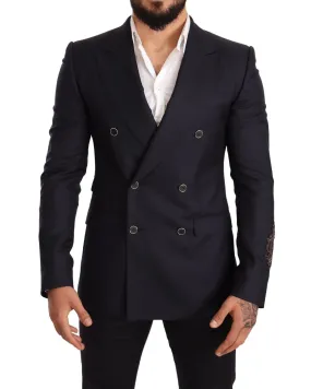 Dolce & Gabbana Stylish Navy  Double Breasted Blazer