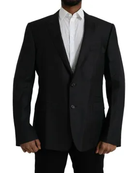 Dolce & Gabbana Wool Single Breasted Coat Blazer