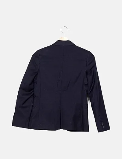 H&M Blazer azul marino hombreras