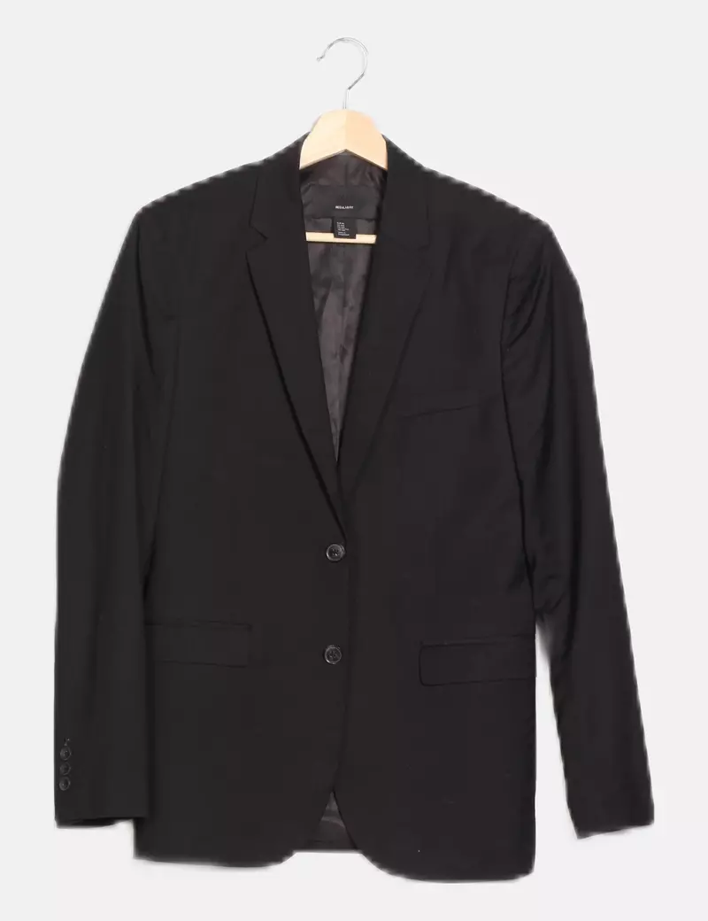 H&M Blazer básica negra