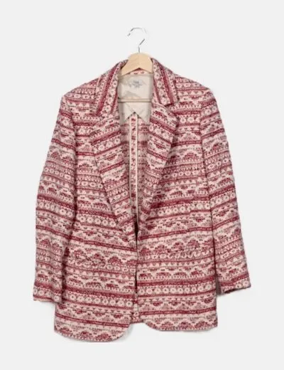 Hoss Intropia Blazer tweed detalle glitter