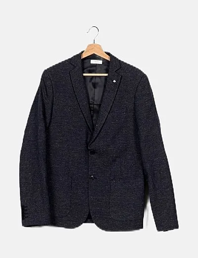 IKKS Blazer azul marina jaspeada