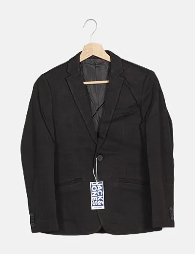 Jack & Jones Blazer encerado negro