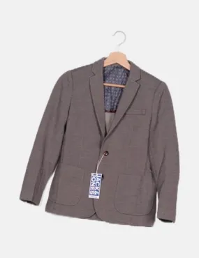 Jack & Jones Blazer gris jaspeada