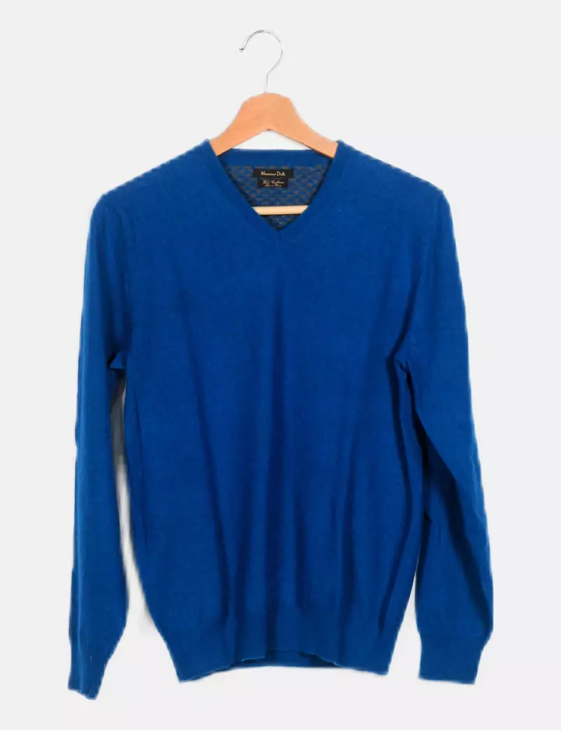 Massimo Dutti Jersey punto azul