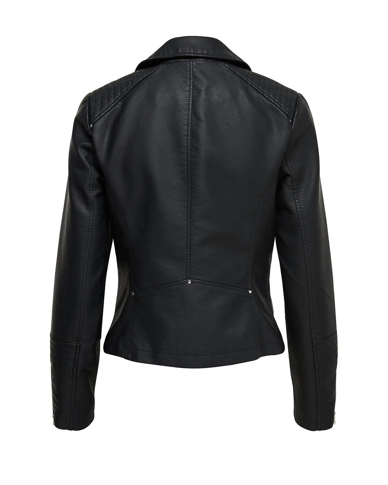 Only Zip-Front Blazer with Long Sleeves and Lapel Collar