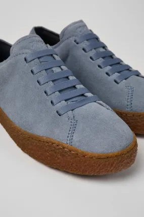 Peu Terreno Sneakers de nobuk gris para mujer