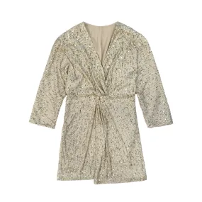 rame abito paillettes a kimono mujer vestido GSABI01