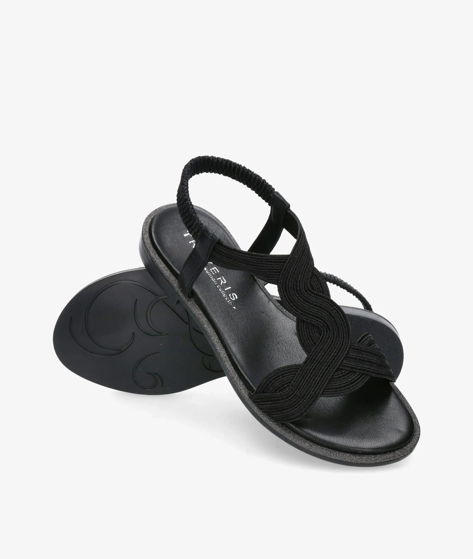 Sandalias Traveris  1616223 en negro