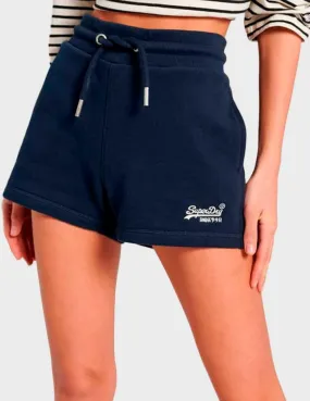 Short Superdry Classic Jersey marino para mujer