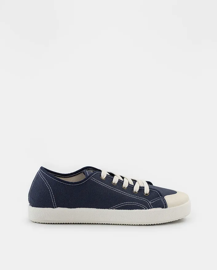 Sneakers azules de algodón orgánico para hombre GAEL NAVY