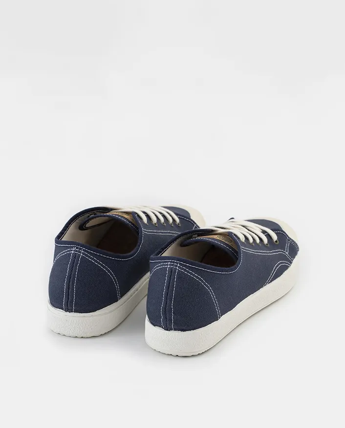 Sneakers azules de algodón orgánico para hombre GAEL NAVY