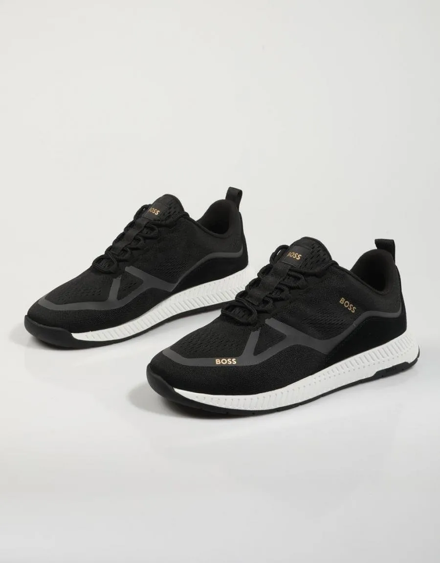  sneakers BOSS 50487822 Titanium Runner en Black 81336