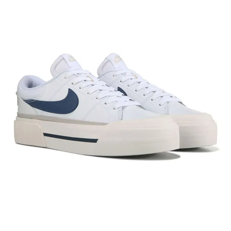 Sneakers Nike Dm7590 Court Mujer Blanco-azul