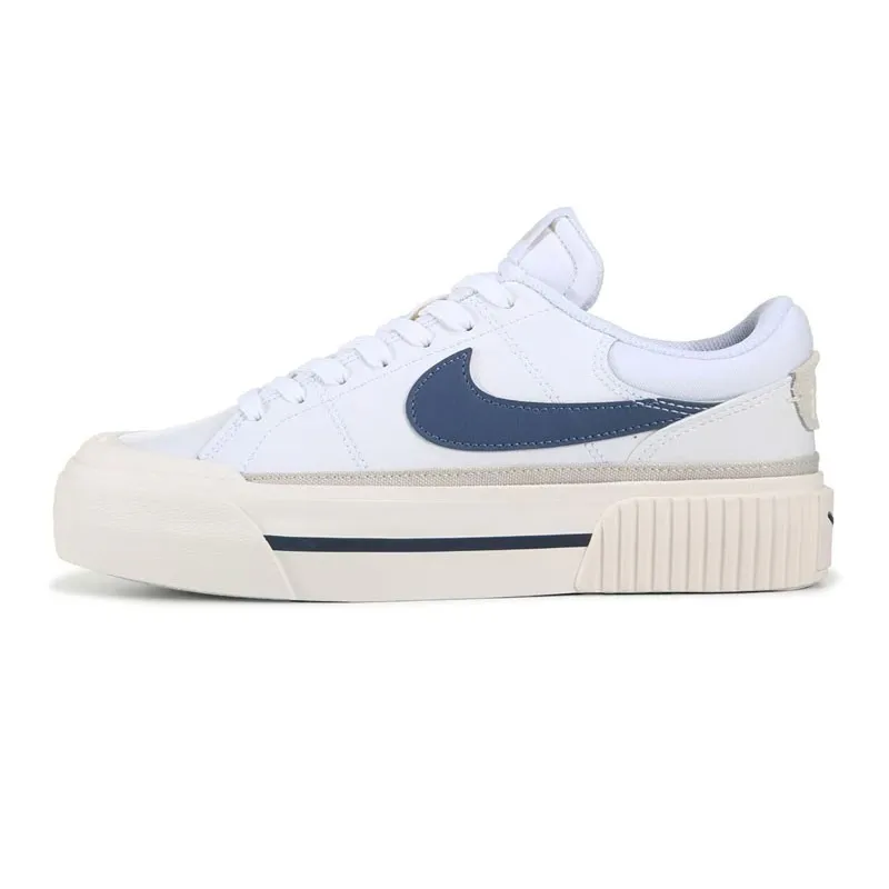 Sneakers Nike Dm7590 Court Mujer Blanco-azul