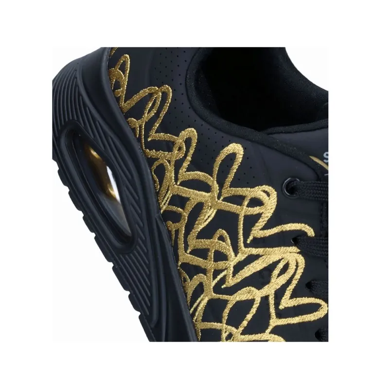 Sneakers Skechers Golden Heart Mujer Negro