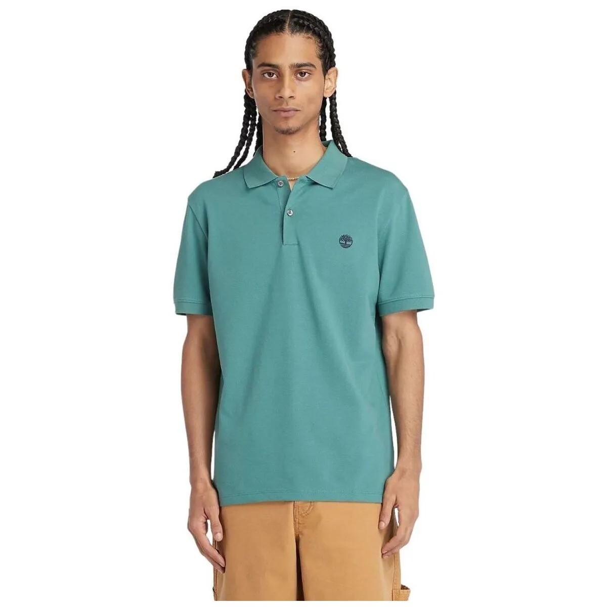 TB0A2DJE - SLEEVE STRETCH POLO-CL61 SEA PINE