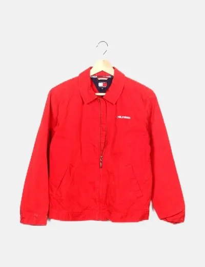 Tommy Hilfiger Chaqueta roja manga larga