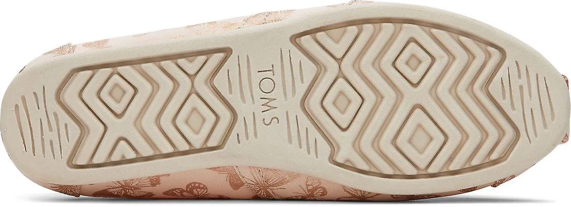 Toms Alpargata Pink Foil Butterfly Mujer Alpargatas