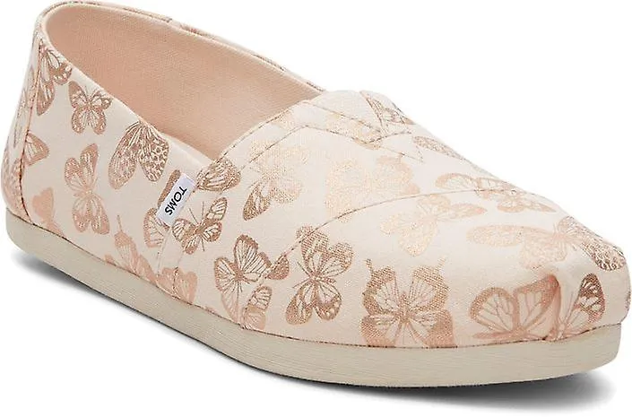 Toms Alpargata Pink Foil Butterfly Mujer Alpargatas