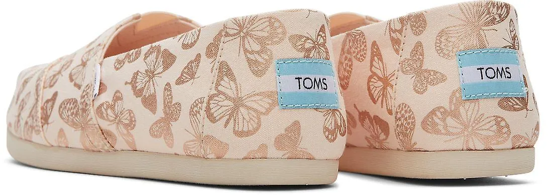 Toms Alpargata Pink Foil Butterfly Mujer Alpargatas