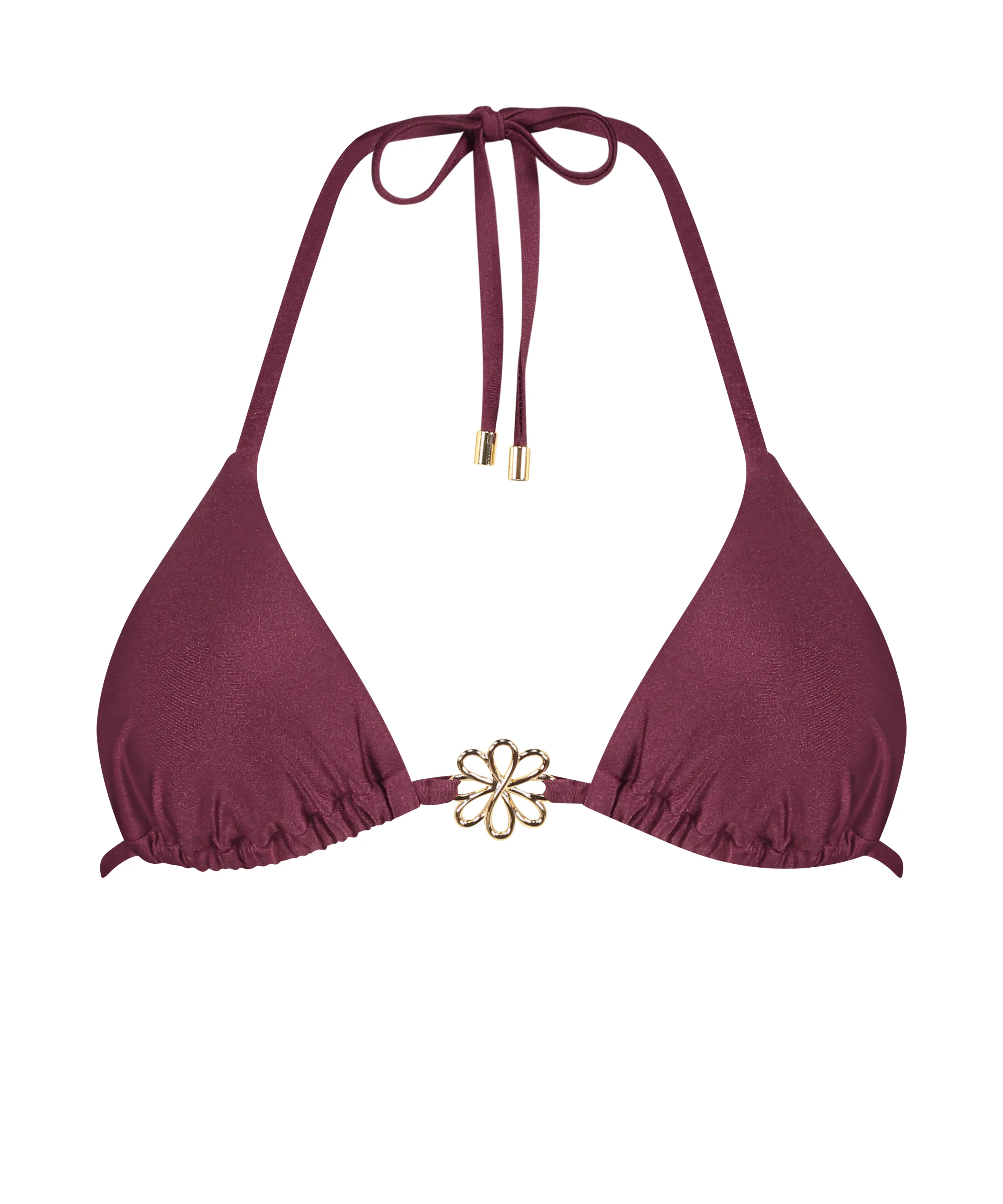 Top de bikini triangular Yucatan - Rojo