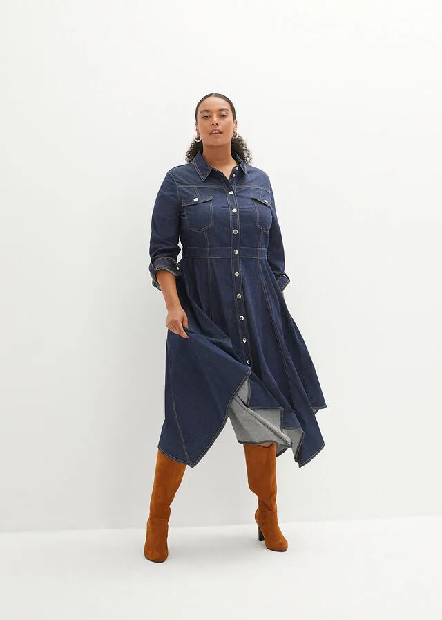 Vestido vaquero denim oscuro