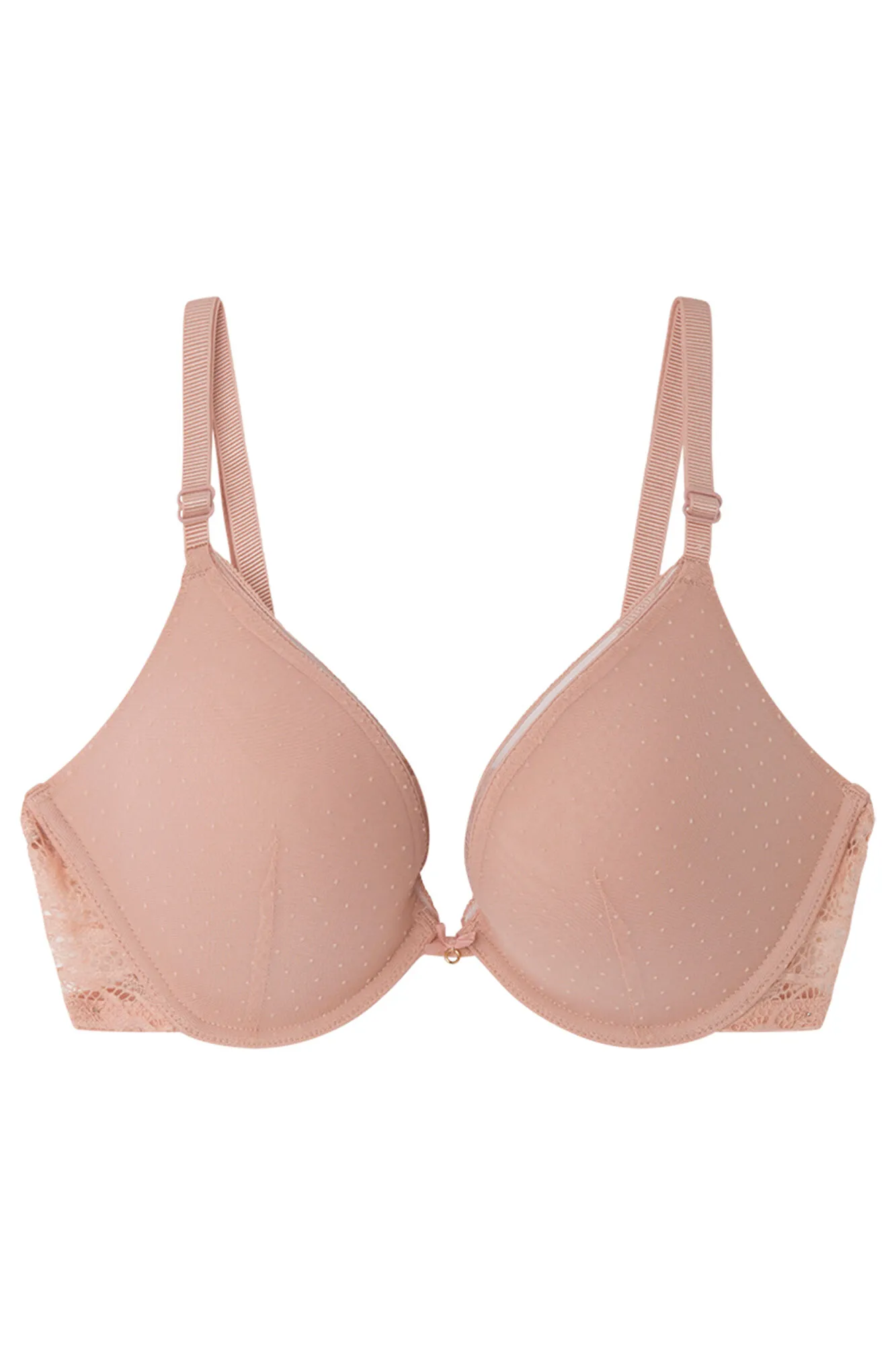 Women'secret GORGEOUS Sujetador push up encaje tul rosa